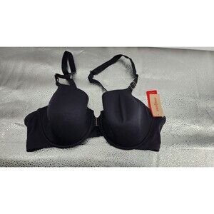 Third Love 24/7 Classic Full Coverage Racerback Bra Front Close 40C Black NWT